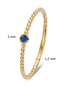 Diamond Point Geelgouden Ringen|Ringen Met Kleurstenen<Geelgouden ring, 0.05 ct blauwe saffier, Joy