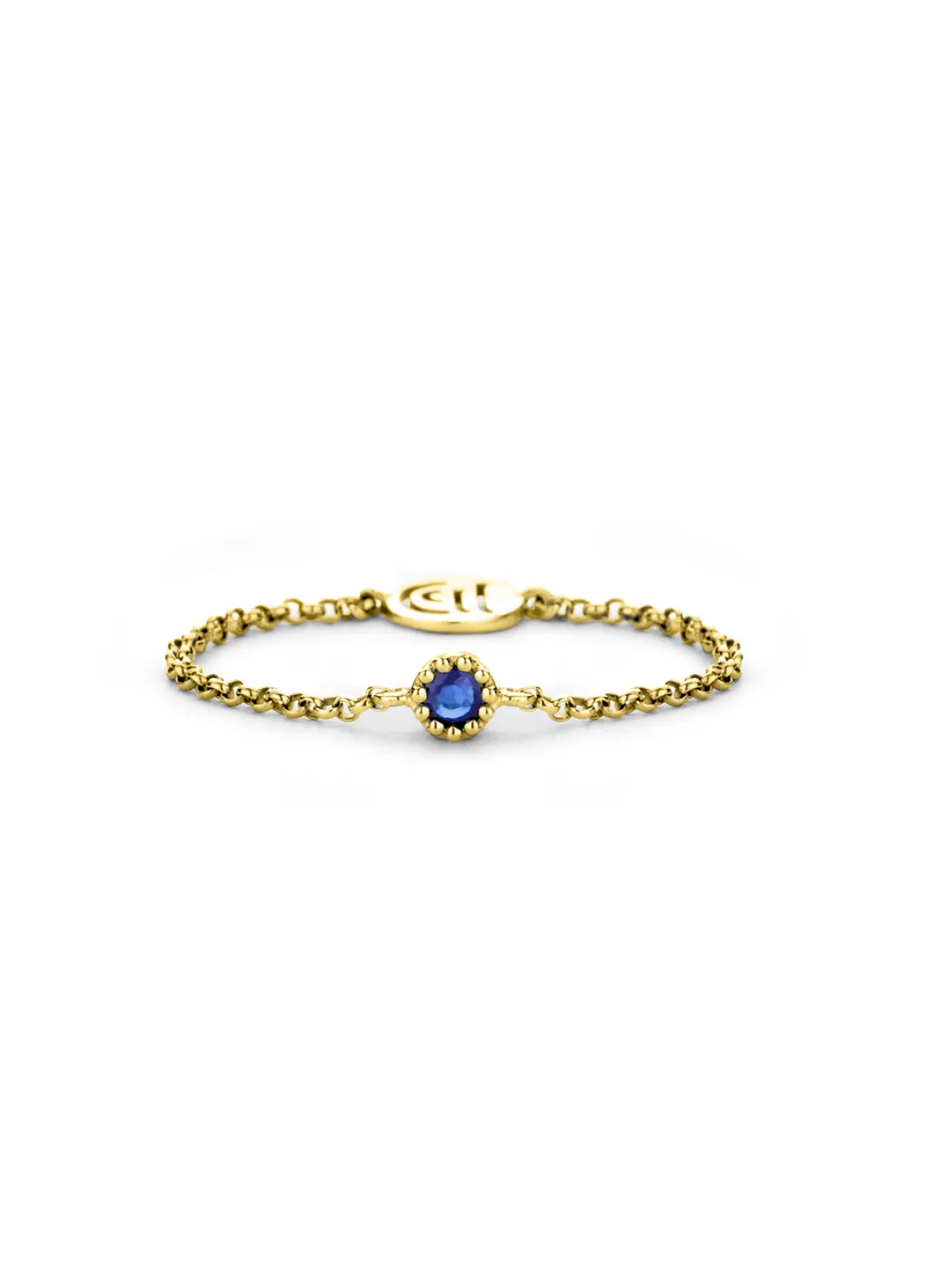 Diamond Point Geelgouden Ringen|Ringen Met Kleurstenen<Geelgouden ring, 0.05 ct blauwe saffier, Joy