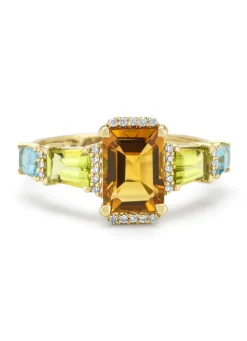 Diamond Point Geelgouden Ringen|Ringen Met Kleurstenen<Geelgouden ring, 1.30 ct citrien, Gallery