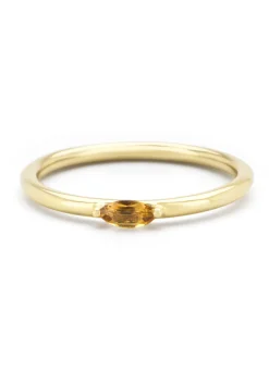 Diamond Point Geelgouden Ringen|Ringen Met Kleurstenen<Geelgouden ring, 0.12 ct citrien, Joy