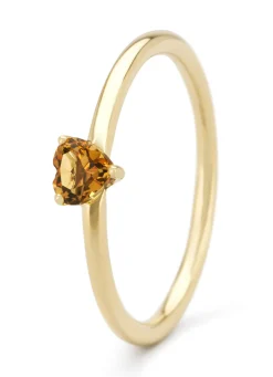 Diamond Point Geelgouden Ringen|Ringen Met Kleurstenen<Geelgouden ring, 0.22 ct citrien, Joy