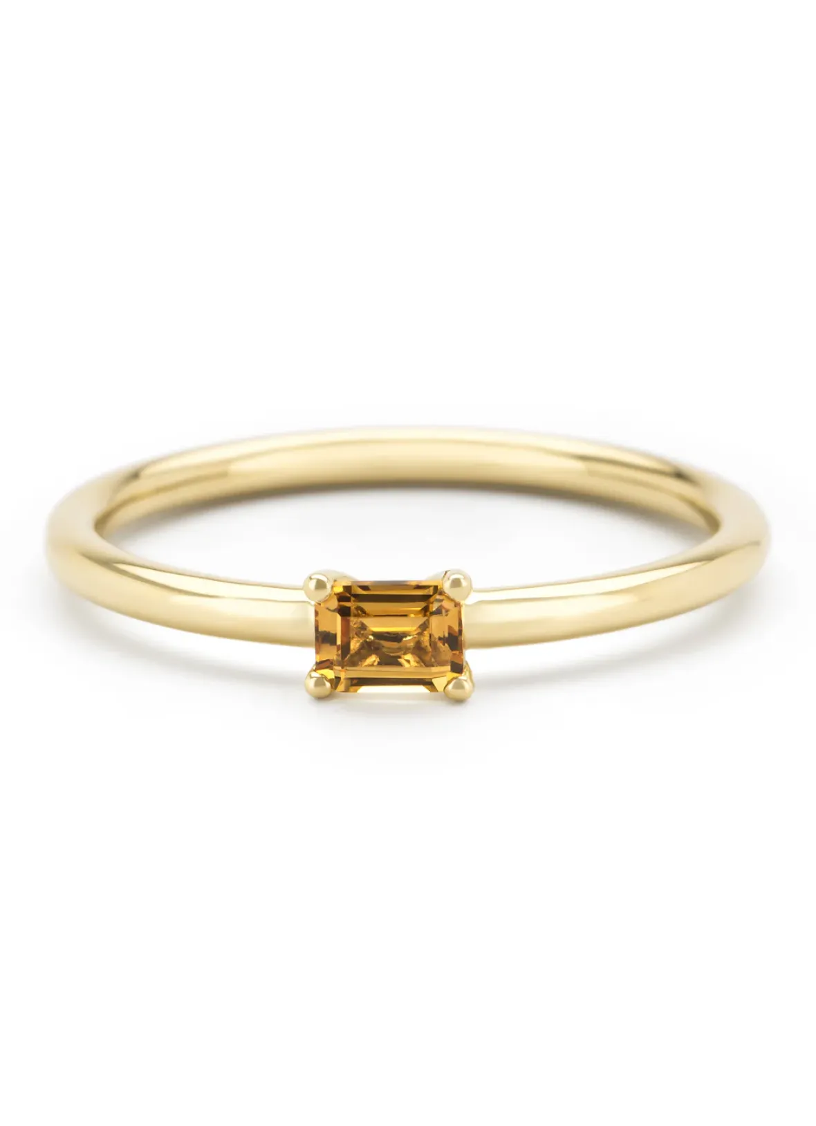 Diamond Point Geelgouden Ringen|Ringen Met Kleurstenen<Geelgouden ring, 0.18 ct citrien, Joy