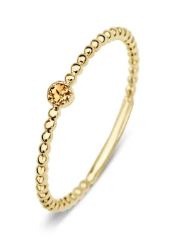 Diamond Point Geelgouden Ringen|Ringen Met Kleurstenen<Geelgouden ring, 0.04 ct citrien, Joy
