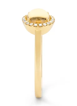 Diamond Point Geelgouden Ringen|Ringen Met Kleurstenen<Geelgouden ring, 1.23 ct citrien, Little Drops