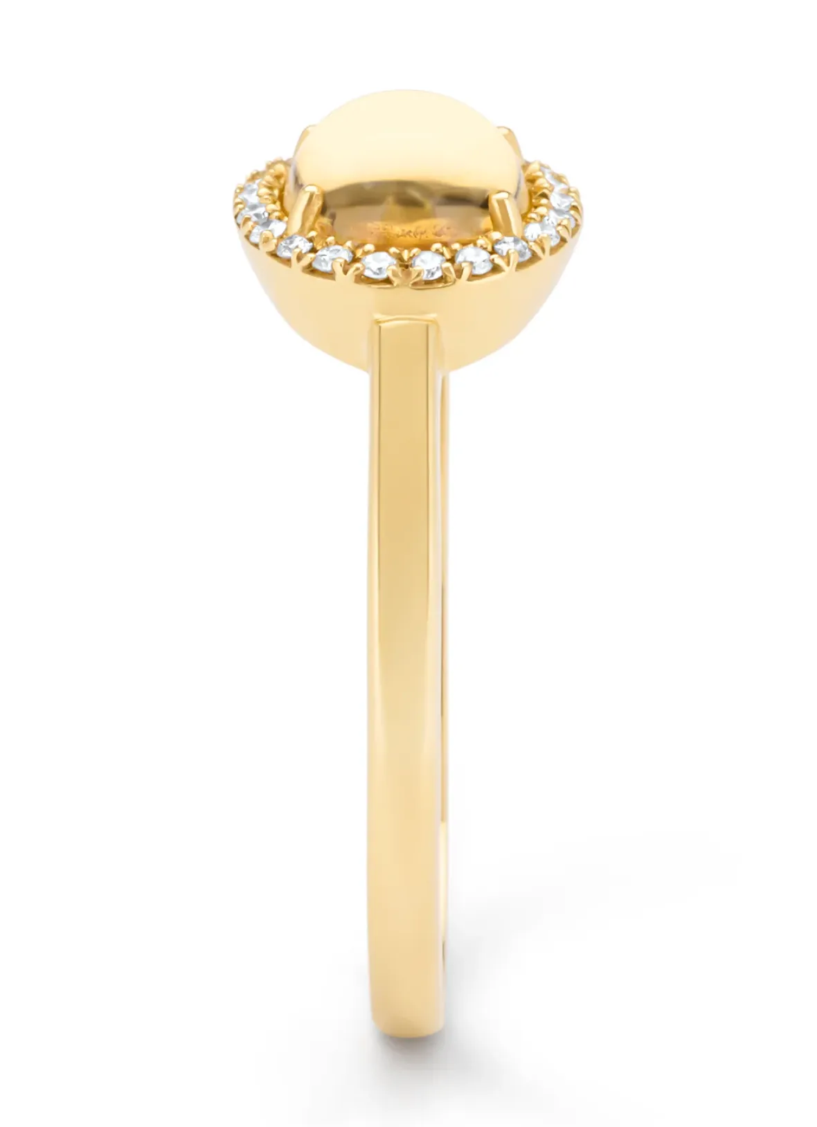 Diamond Point Geelgouden Ringen|Ringen Met Kleurstenen<Geelgouden ring, 1.23 ct citrien, Little Drops