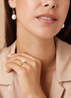 Diamond Point Geelgouden Ringen|Ringen Met Parels<Geelgouden ring, 0.57 ct citrien, Rivièra