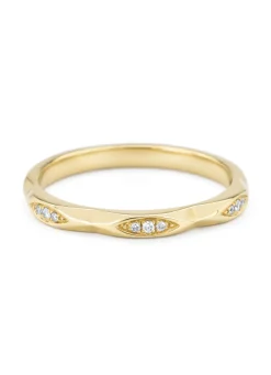 Diamond Point Geelgouden Ringen|Diamanten Ringen<Geelgouden ring, 0.03 ct diamant, Ensemble