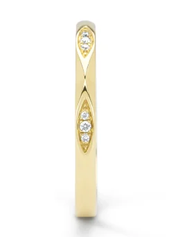 Diamond Point Geelgouden Ringen|Diamanten Ringen<Geelgouden ring, 0.03 ct diamant, Ensemble