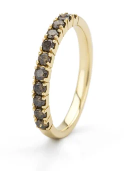 Diamond Point Geelgouden Ringen|Diamanten Ringen<Geelgouden ring, 0.41 ct diamant, Ensemble