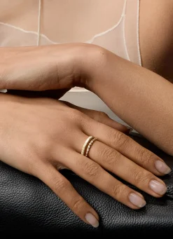 Diamond Point Geelgouden Ringen|Diamanten Ringen<Geelgouden ring, 0.08 ct diamant, Ensemble