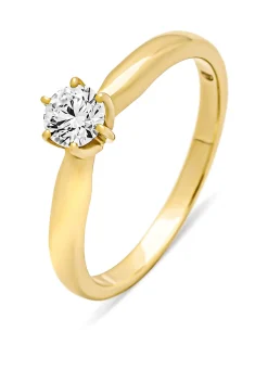 Diamond Point Geelgouden Ringen|Diamanten Ringen<Geelgouden ring, 0.30 ct diamant, Hearts & Arrows