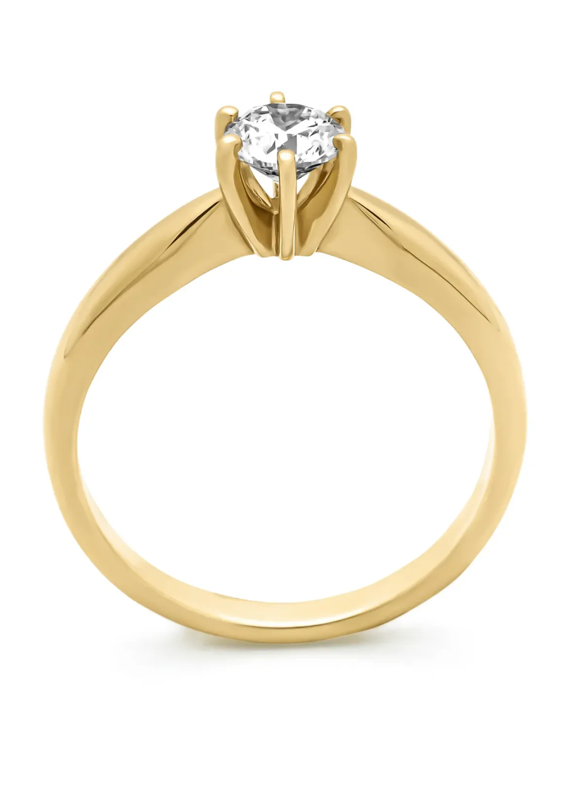 Diamond Point Geelgouden Ringen|Diamanten Ringen<Geelgouden ring, 0.50 ct diamant, Hearts & Arrows