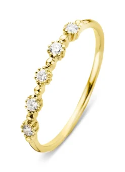 Diamond Point Geelgouden Ringen|Diamanten Ringen<Geelgouden ring, 0.17 ct diamant, Joy