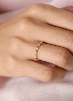 Diamond Point Geelgouden Ringen|Diamanten Ringen<Geelgouden ring, 0.17 ct diamant, Joy