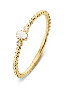 Diamond Point Geelgouden Ringen|Diamanten Ringen<Geelgouden ring, 0.09 ct diamant, Joy