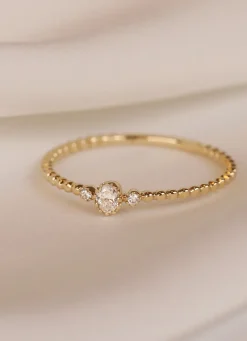 Diamond Point Geelgouden Ringen|Diamanten Ringen<Geelgouden ring, 0.09 ct diamant, Joy