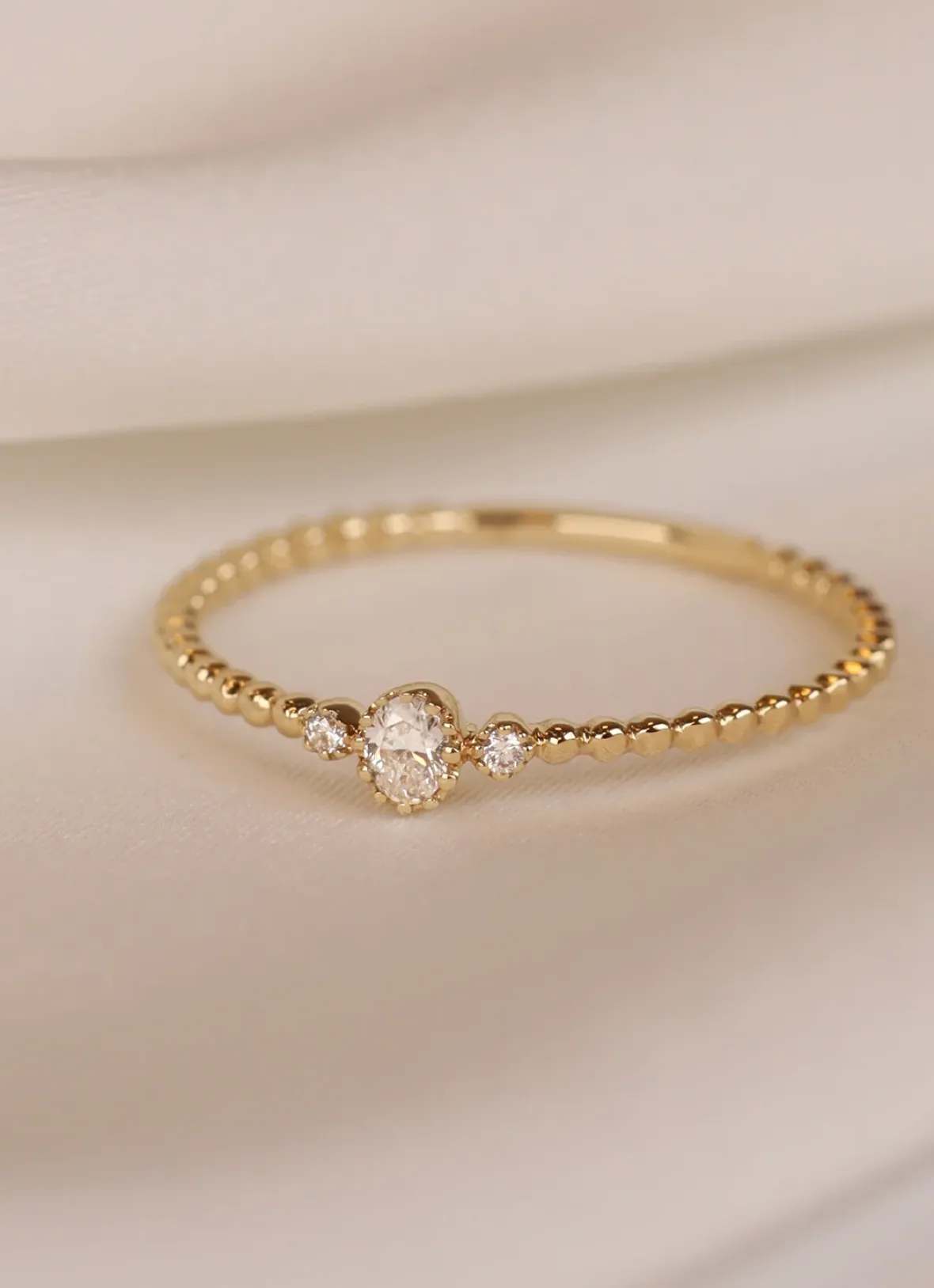 Diamond Point Geelgouden Ringen|Diamanten Ringen<Geelgouden ring, 0.09 ct diamant, Joy