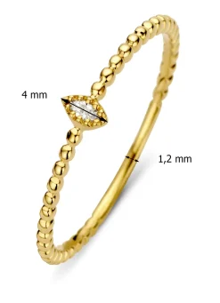 Diamond Point Geelgouden Ringen|Diamanten Ringen<Geelgouden ring, 0.04 ct diamant, Joy