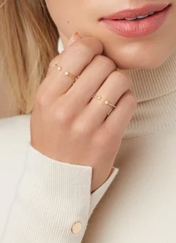 Diamond Point Geelgouden Ringen|Diamanten Ringen<Geelgouden ring, 0.06 ct diamant, Joy