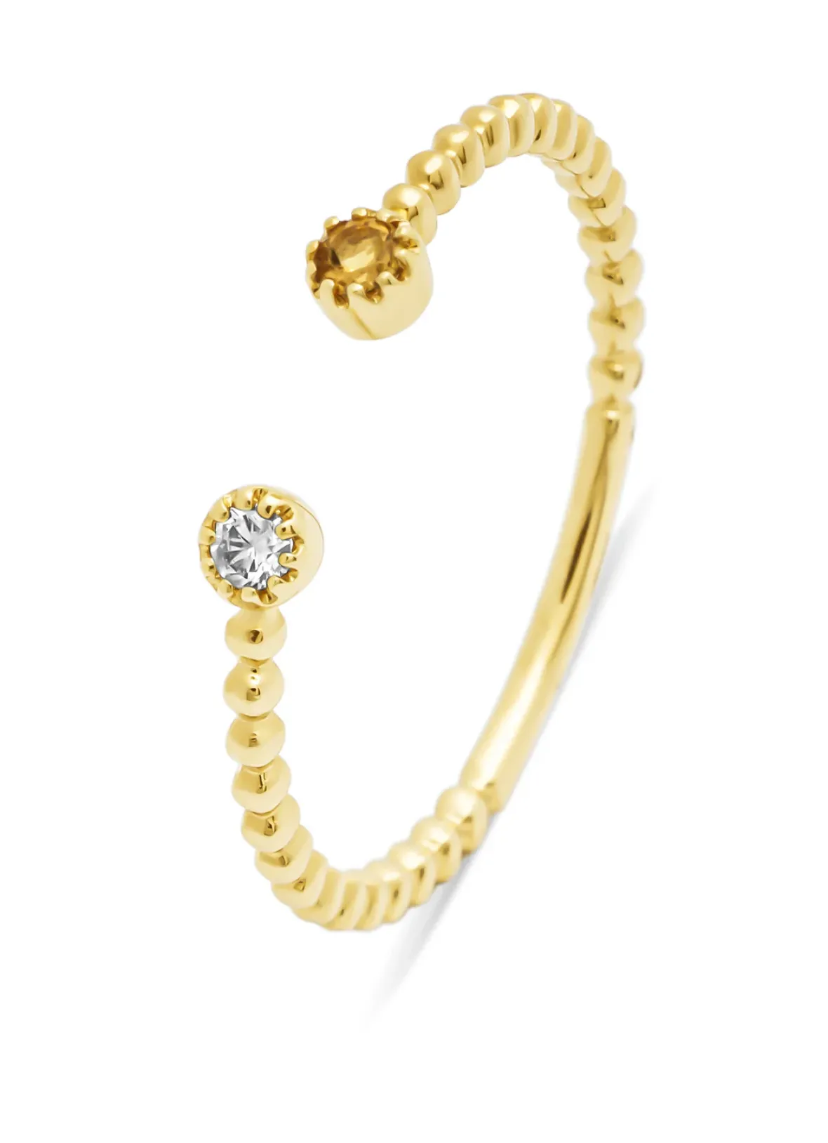 Diamond Point Geelgouden Ringen|Ringen Met Kleurstenen<Geelgouden ring, 0.03 ct diamant, Joy