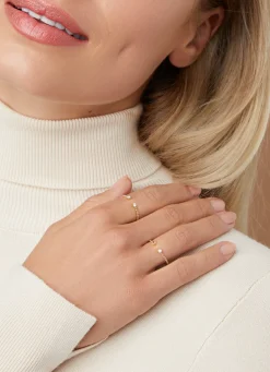 Diamond Point Geelgouden Ringen|Ringen Met Kleurstenen<Geelgouden ring, 0.03 ct diamant, Joy