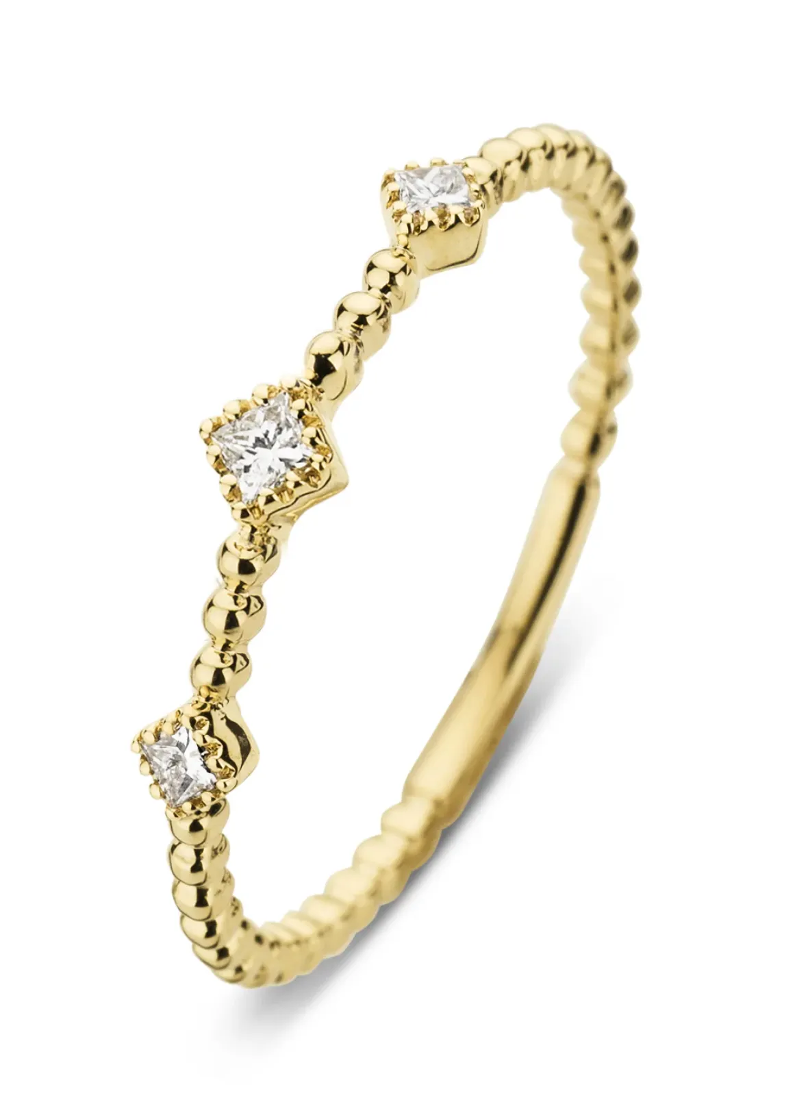 Diamond Point Geelgouden Ringen|Diamanten Ringen<Geelgouden ring, 0.07 ct diamant, Joy