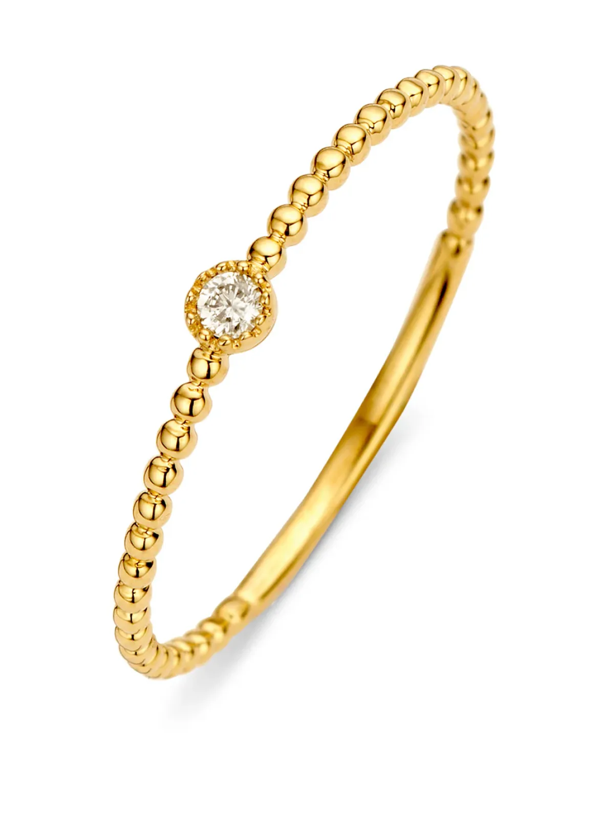 Diamond Point Geelgouden Ringen|Diamanten Ringen<Geelgouden ring, 0.03 ct diamant, Joy