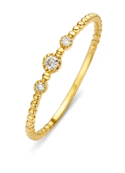 Diamond Point Geelgouden Ringen|Diamanten Ringen<Geelgouden ring, 0.07 ct diamant, Joy