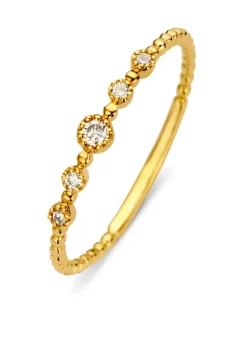 Diamond Point Geelgouden Ringen|Diamanten Ringen<Geelgouden ring, 0.09 ct diamant, Joy
