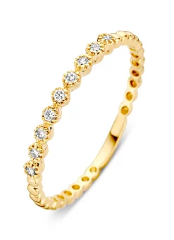 Diamond Point Geelgouden Ringen|Diamanten Ringen<Geelgouden ring, 0.09 ct diamant, Joy