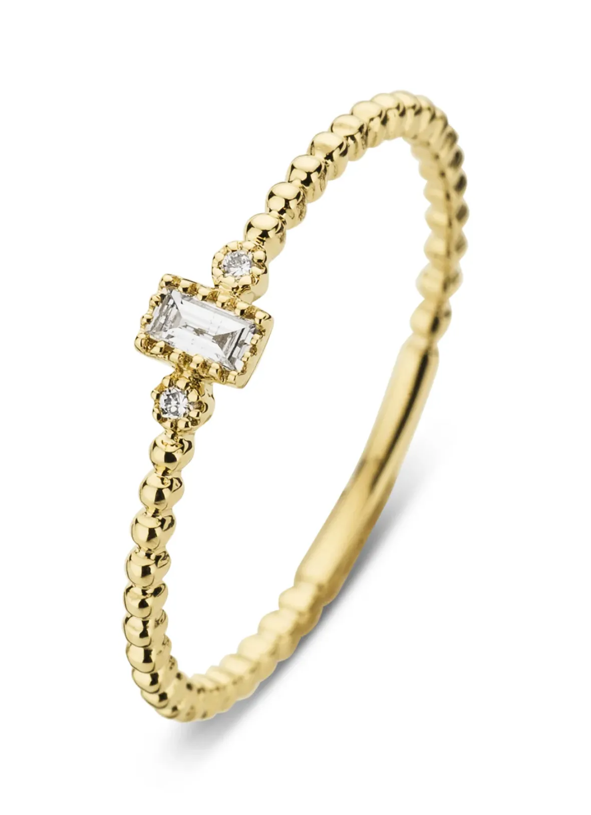 Diamond Point Geelgouden Ringen|Diamanten Ringen<Geelgouden ring, 0.07 ct diamant, Joy