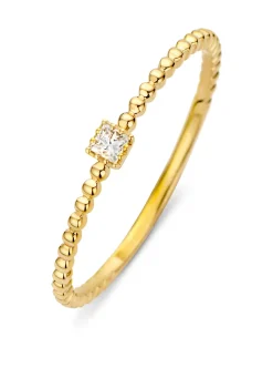 Diamond Point Geelgouden Ringen|Diamanten Ringen<Geelgouden ring, 0.04 ct diamant, Joy