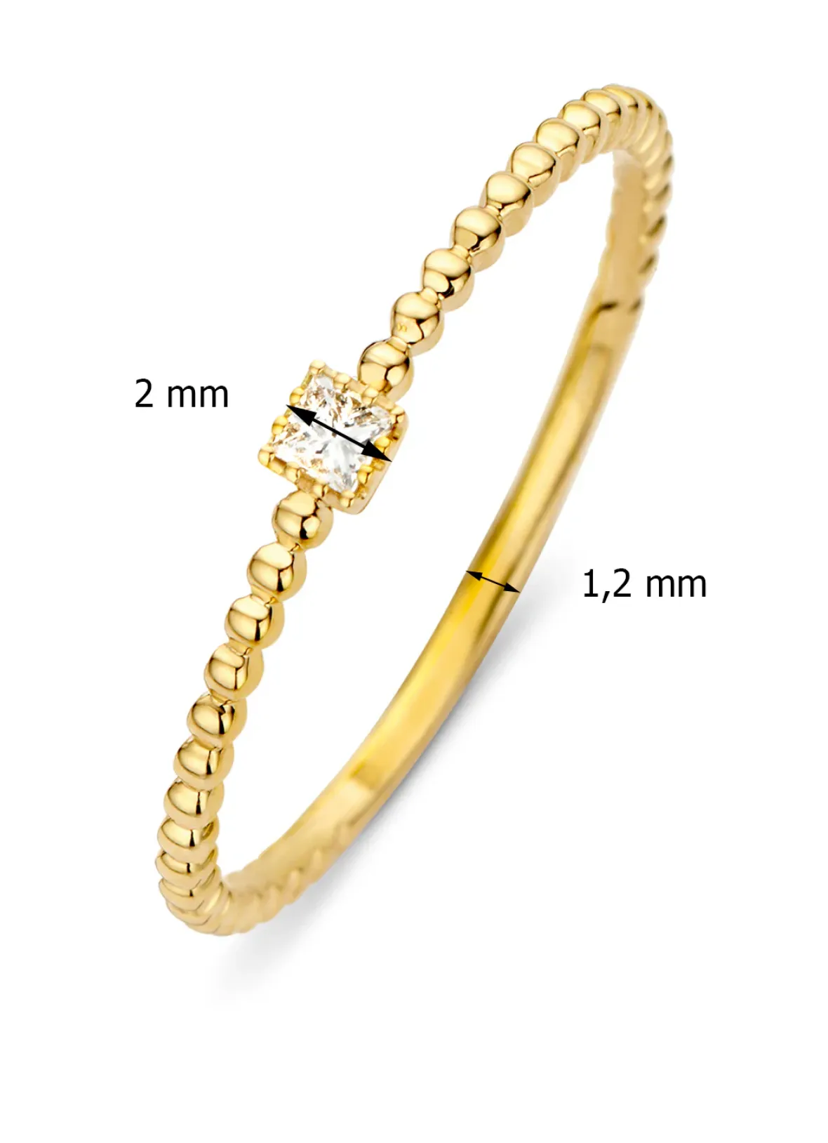 Diamond Point Geelgouden Ringen|Diamanten Ringen<Geelgouden ring, 0.04 ct diamant, Joy