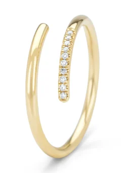 Diamond Point Geelgouden Ringen|Diamanten Ringen<Geelgouden ring, 0.04 ct diamant, La Dolce Vita