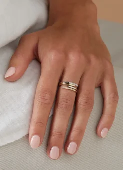 Diamond Point Geelgouden Ringen|Diamanten Ringen<Geelgouden ring, 0.04 ct diamant, La Dolce Vita