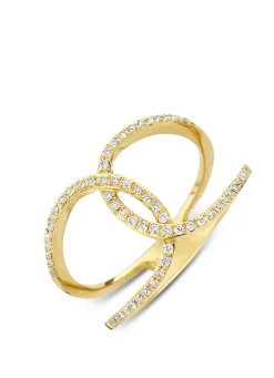 Diamond Point Geelgouden Ringen|Diamanten Ringen<Geelgouden ring, 0.19 ct diamant, Like a star