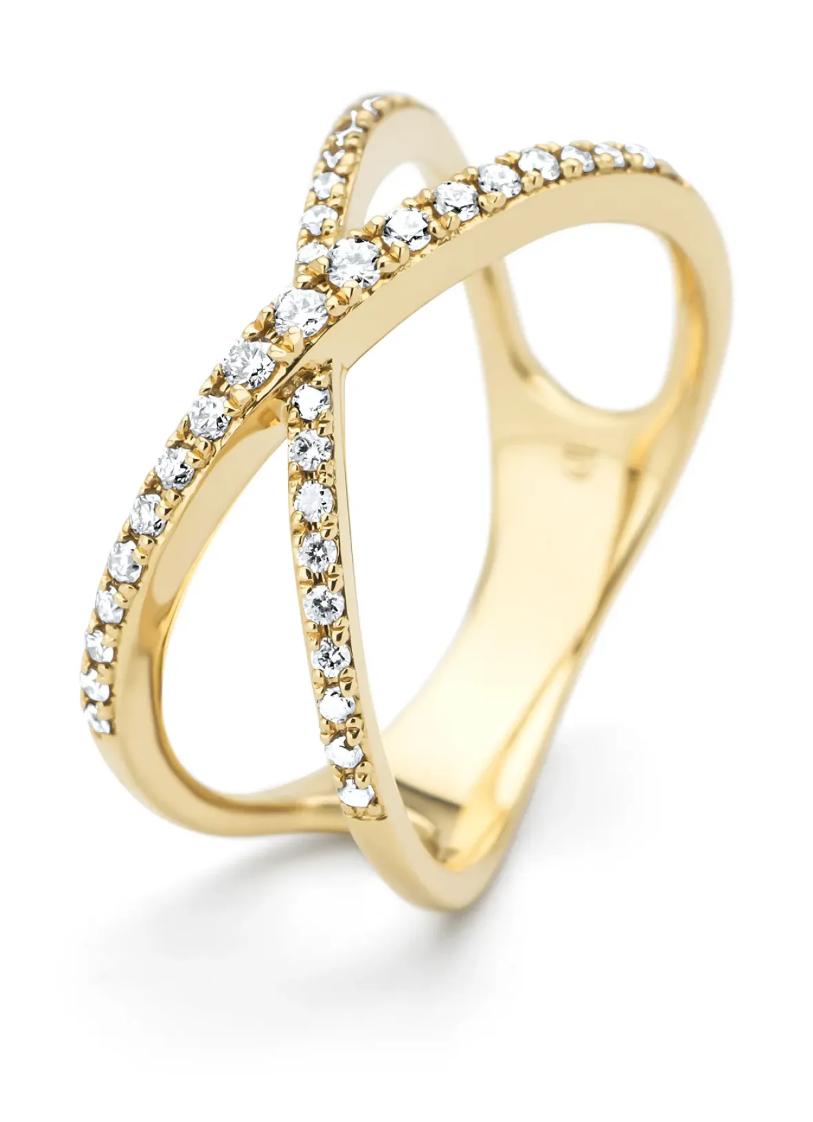 Diamond Point Geelgouden Ringen|Diamanten Ringen<Geelgouden ring, 0.25 ct diamant, Like a star
