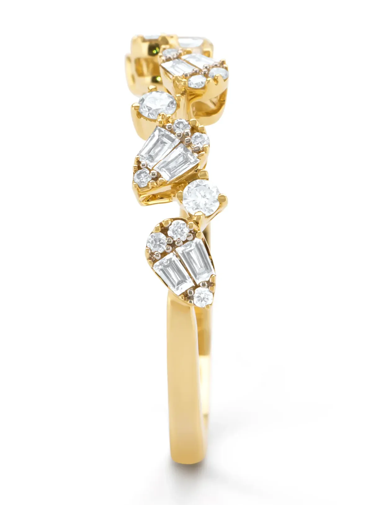 Diamond Point Geelgouden Ringen|Diamanten Ringen<Geelgouden ring, 0.37 ct diamant, Petite Romance