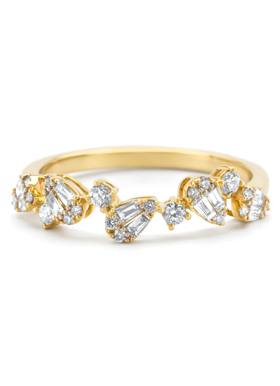 Diamond Point Geelgouden Ringen|Diamanten Ringen<Geelgouden ring, 0.37 ct diamant, Petite Romance