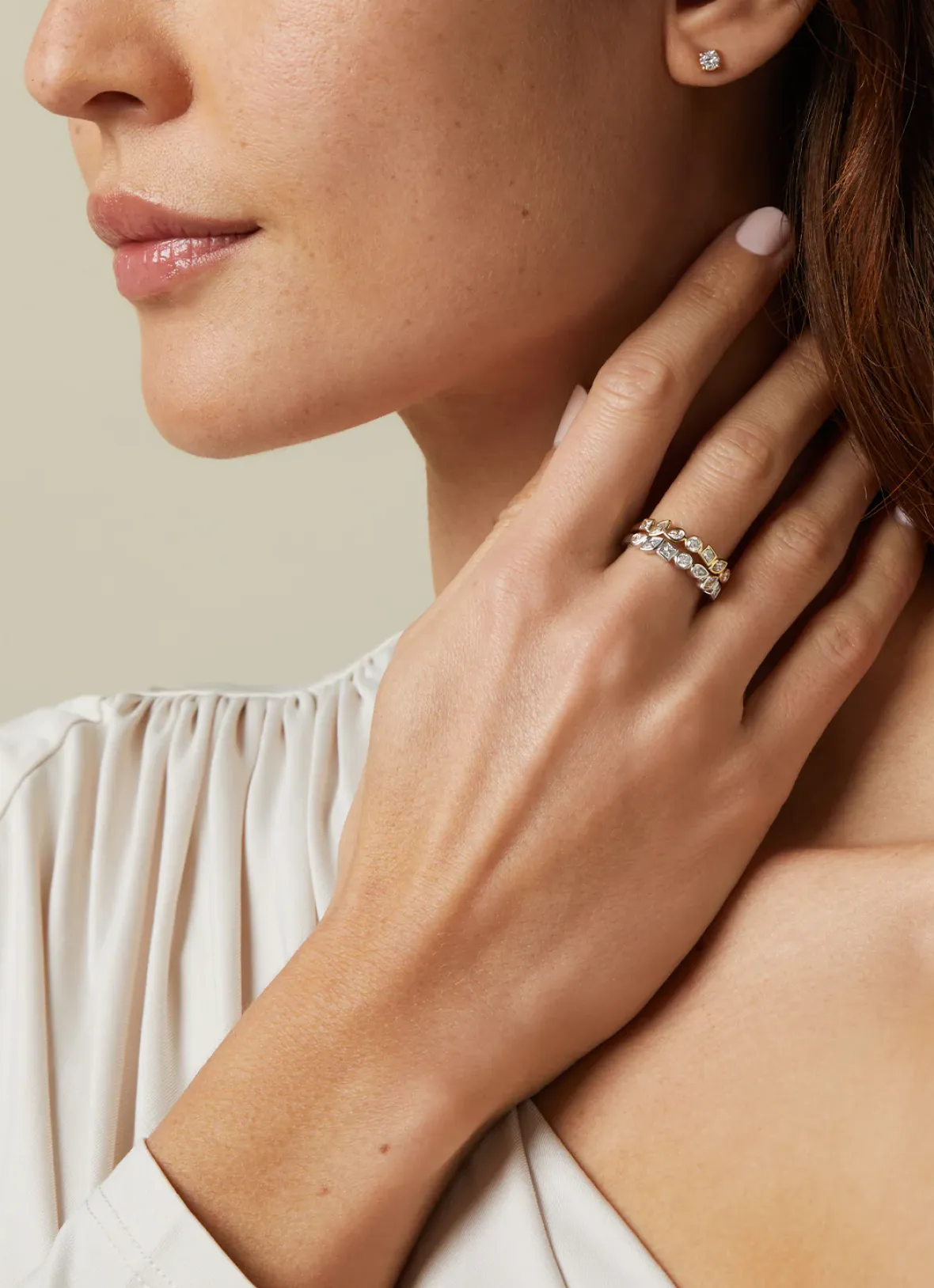 Diamond Point Geelgouden Ringen|Diamanten Ringen<Geelgouden ring, 0.45 ct diamant, Petite Romance