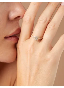 Diamond Point Geelgouden Ringen|Diamanten Ringen<Geelgouden ring, 0.37 ct diamant, Since 1904