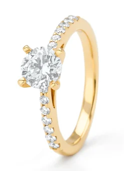 Diamond Point Geelgouden Ringen<Geelgouden ring, 1.25 ct diamant, Solitair