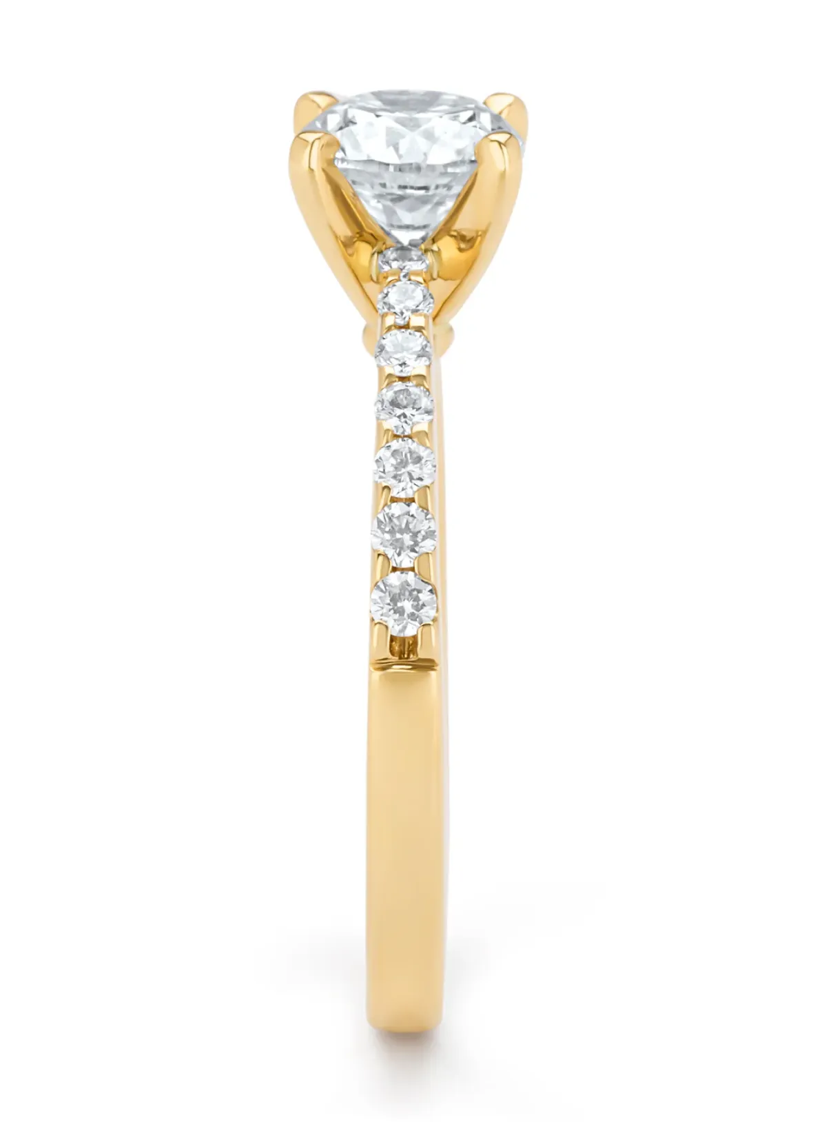 Diamond Point Geelgouden Ringen<Geelgouden ring, 1.25 ct diamant, Solitair