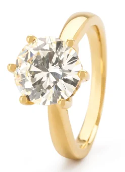 Diamond Point Geelgouden Ringen|Diamanten Ringen<Geelgouden ring, 3.28 ct diamant, Solitair