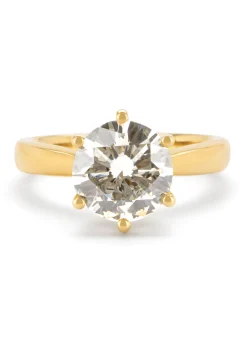 Diamond Point Geelgouden Ringen|Diamanten Ringen<Geelgouden ring, 3.28 ct diamant, Solitair