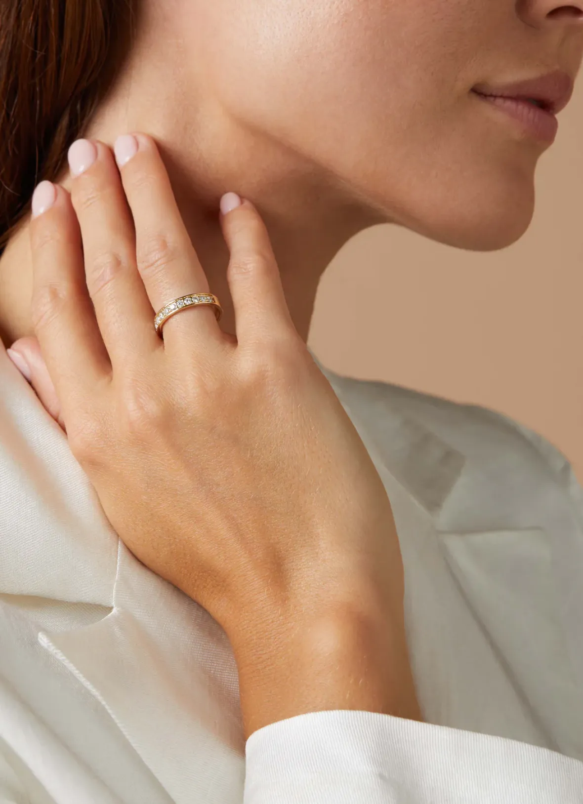 Diamond Point Geelgouden Ringen|Aanschuifringen<Geelgouden ring, 0.50 ct diamant, Wedding
