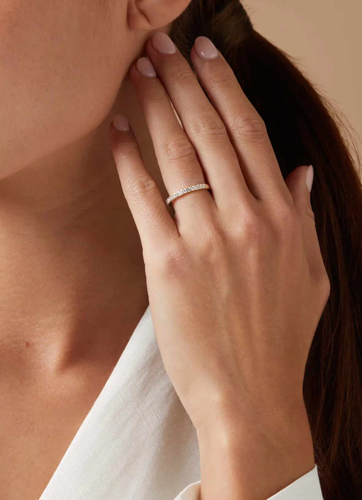 Diamond Point Geelgouden Ringen|Aanschuifringen<Geelgouden ring, 0.33 ct diamant, Wedding