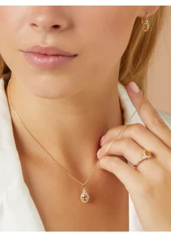 Diamond Point Geelgouden Ringen|Ringen Met Kleurstenen<Geelgouden ring, 0.60 ct gele saffier, Eden