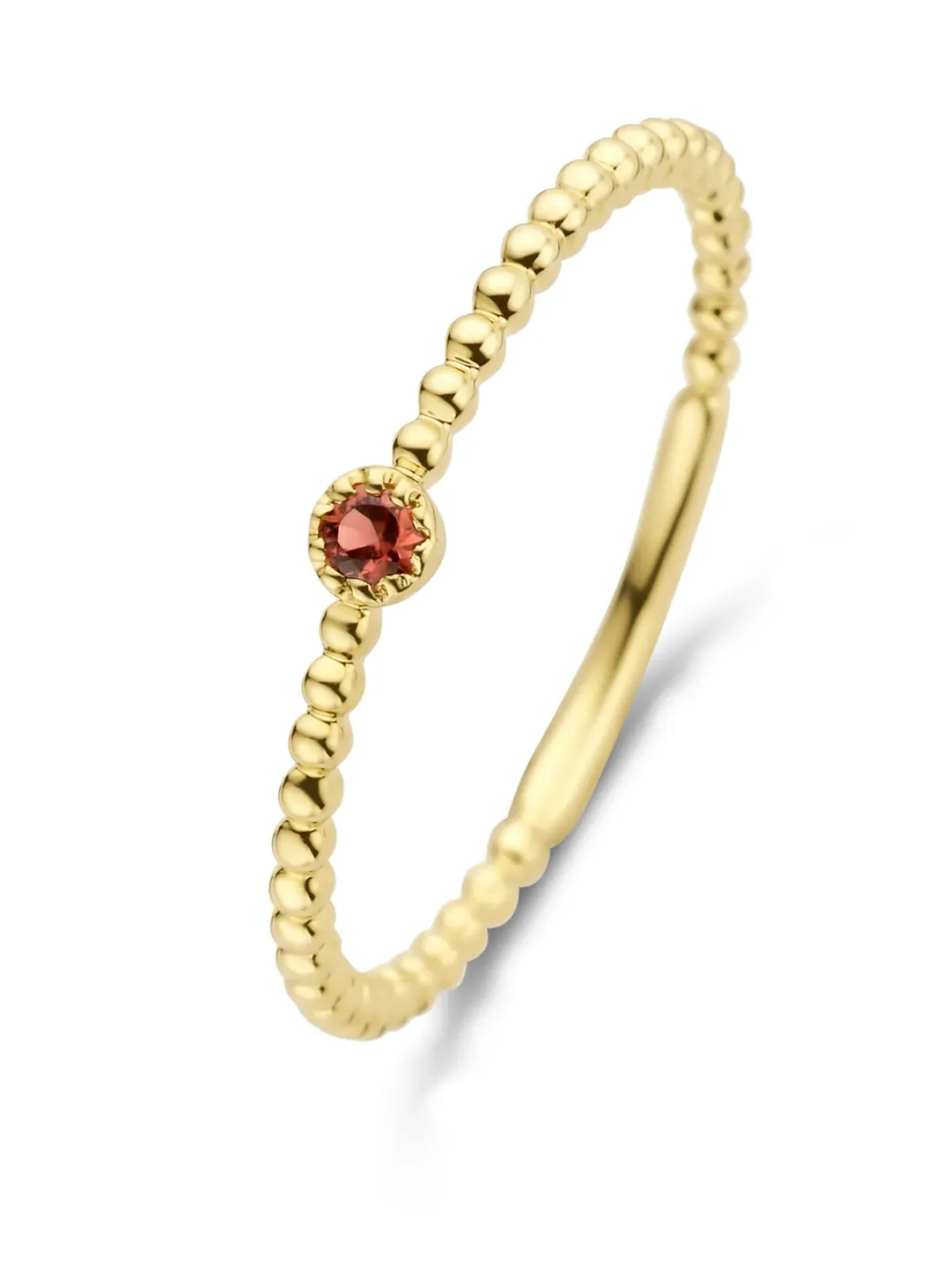 Diamond Point Geelgouden Ringen|Ringen Met Kleurstenen<Geelgouden ring, 0.05 ct granaat, Joy