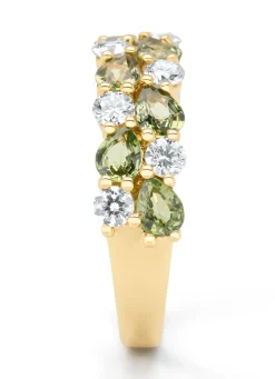 Diamond Point Geelgouden Ringen|Ringen Met Kleurstenen<Geelgouden ring, 1.65 ct groene saffier, Eden